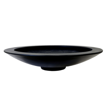 Kvetináč zo sklolaminátu - Misa - Ø 153 x 34 cm - RAL9010 matná (biela) - S dnom