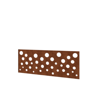 Plot z cortenovej ocele H panel B 120 x 47,5 cm