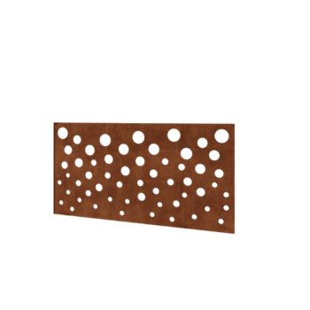 Plot z cortenovej ocele H - Panel B - 120 x 63,3 cm