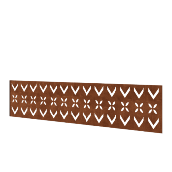 Plot z cortenovej ocele H panel V 180 x 47,5 cm
