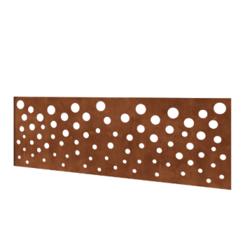 Plot z cortenovej ocele H - Panel B - 180 x 63,3 cm