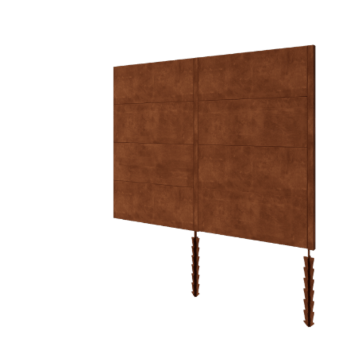 Plot z cortenovej ocele H4 sada 252 cm
