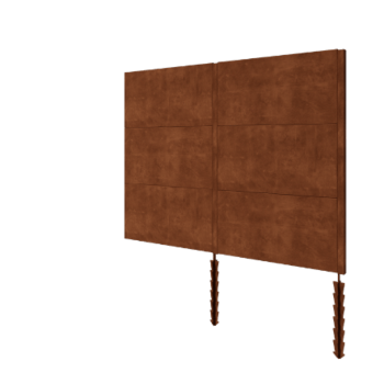 Plot z cortenovej ocele H3 sada 252 cm