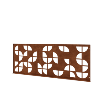 Ozdobný plot z cortenovej ocele G 149 x 60 cm