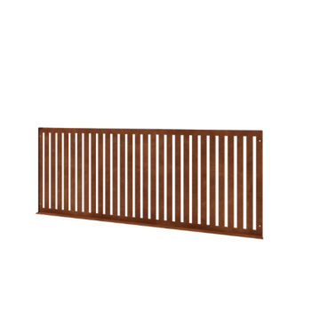 Ozdobný plot z cortenovej ocele S 149 x 60 cm