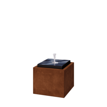 Vodný prvok z cortenovej ocele 50 x 50 x 40 cm