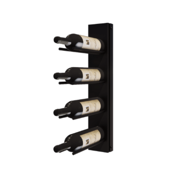 Oceľový stojan na víno - Puglia - 10,6 x 29 x 55 cm - RAL9005 matný (čierny)