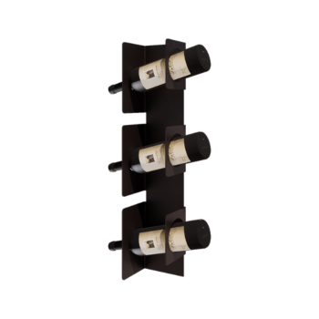 Oceľový stojan na víno - Veneto - 10 x 13 x 60 cm - Bronze