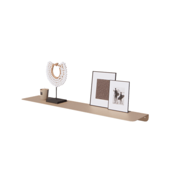 Oceľová polica na stenu - L-tvar - 100 x 20 x 5 cm - Sand look