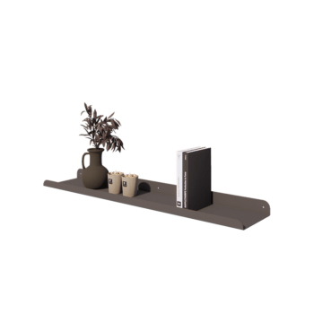 Oceľová polica na stenu - U-tvar - 100 x 20 x 5 cm - RAL7016 matný (antracitová sivá)