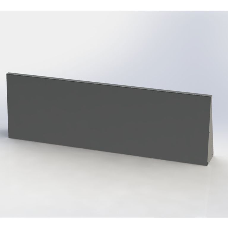 Práškom lakovaná oceľová oporná stena rovné 150 cm (výška 50 cm)