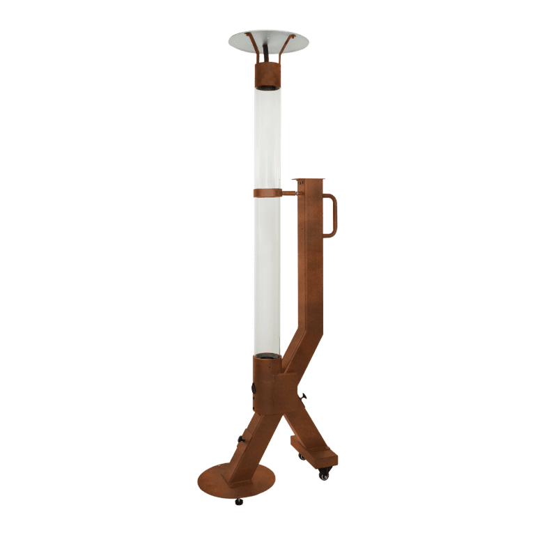 Terasový ohrievač na pelety - Rocket - Corten