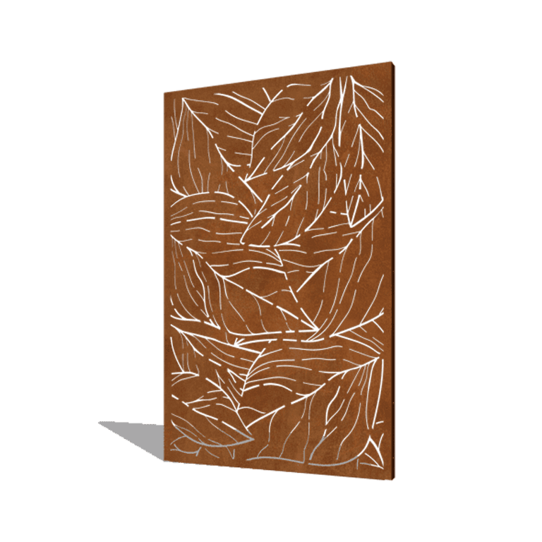 Panel z cortenovej ocele listy 120 x 6 x 190 cm