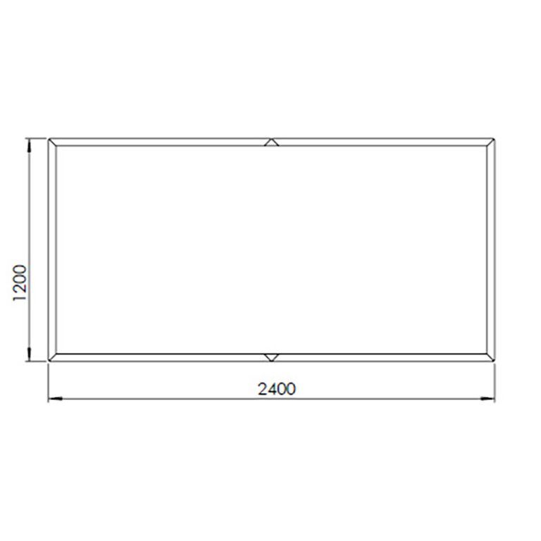 Kvetináč z cortenovej ocele Texas xxl 240 x 120 cm