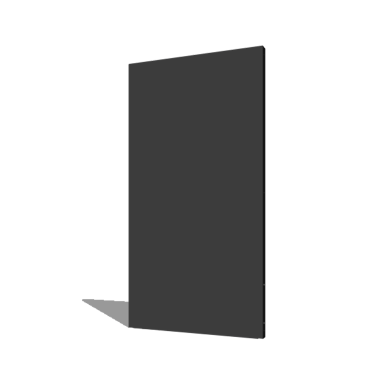 Práškom lakovaný oceľový panel základňa 100 x 6 x 190 cm