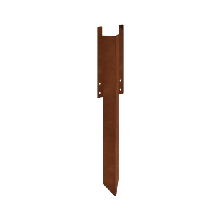Nosný kolík dlhý cortenová oceľ 34 - 37,5 cm