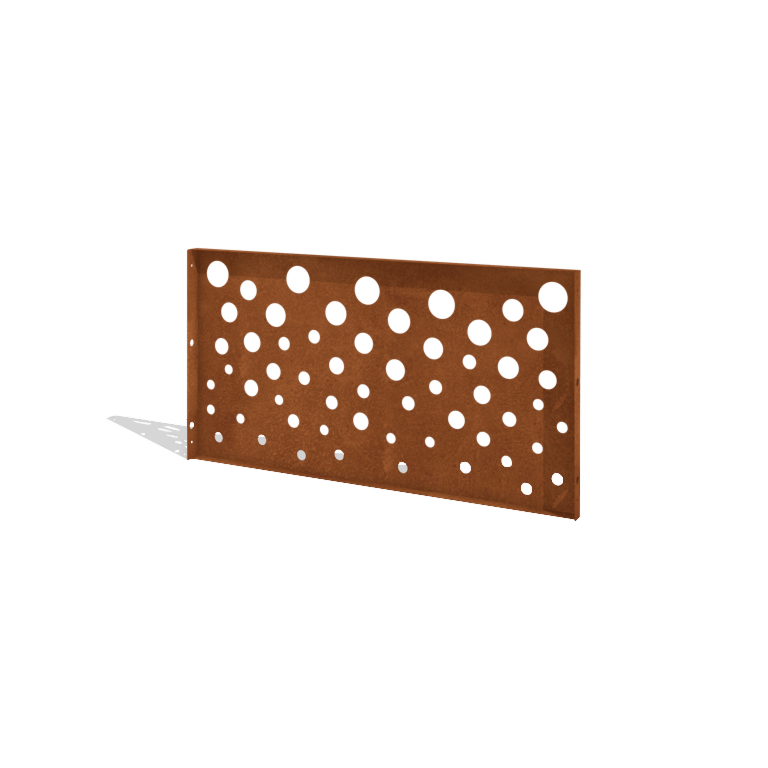Plot z cortenovej ocele H panel B 120 x 63,3 cm