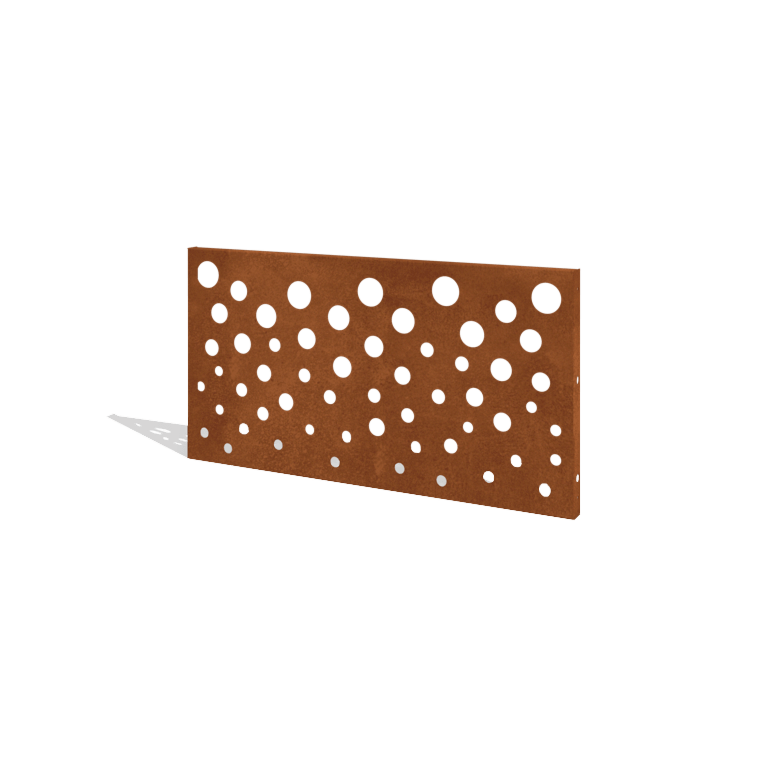 Plot z cortenovej ocele H panel B 120 x 63,3 cm