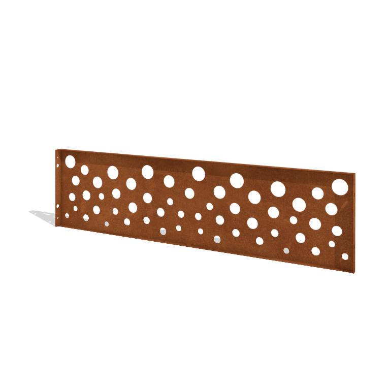 Plot z cortenovej ocele H panel B 180 x 47,5 cm
