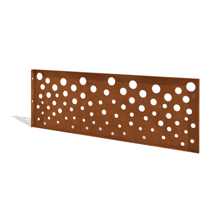 Plot z cortenovej ocele H panel B 180 x 63,3 cm