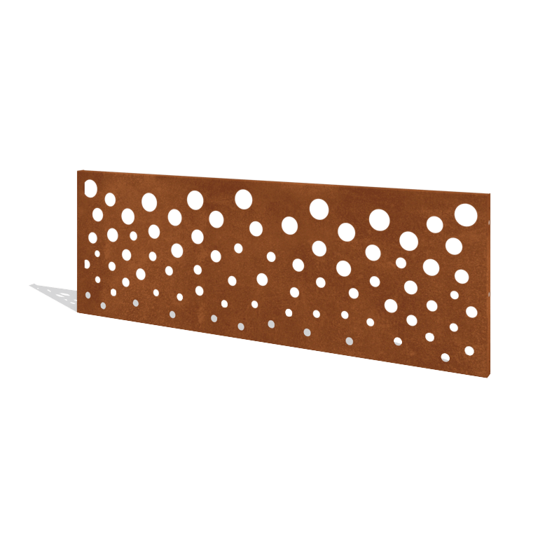 Plot z cortenovej ocele H panel B 180 x 63,3 cm