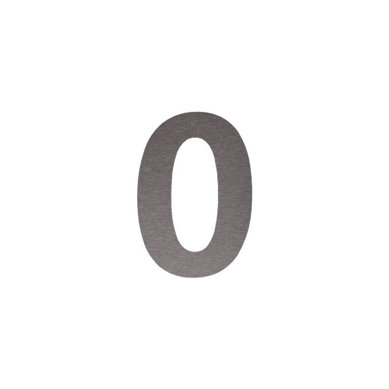 Domové číslo z nehrdzavejúcej ocele 0 - 30 cm