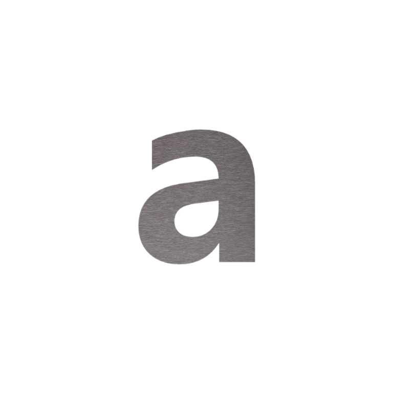 Domové číslo z nehrdzavejúcej ocele a - 10 cm
