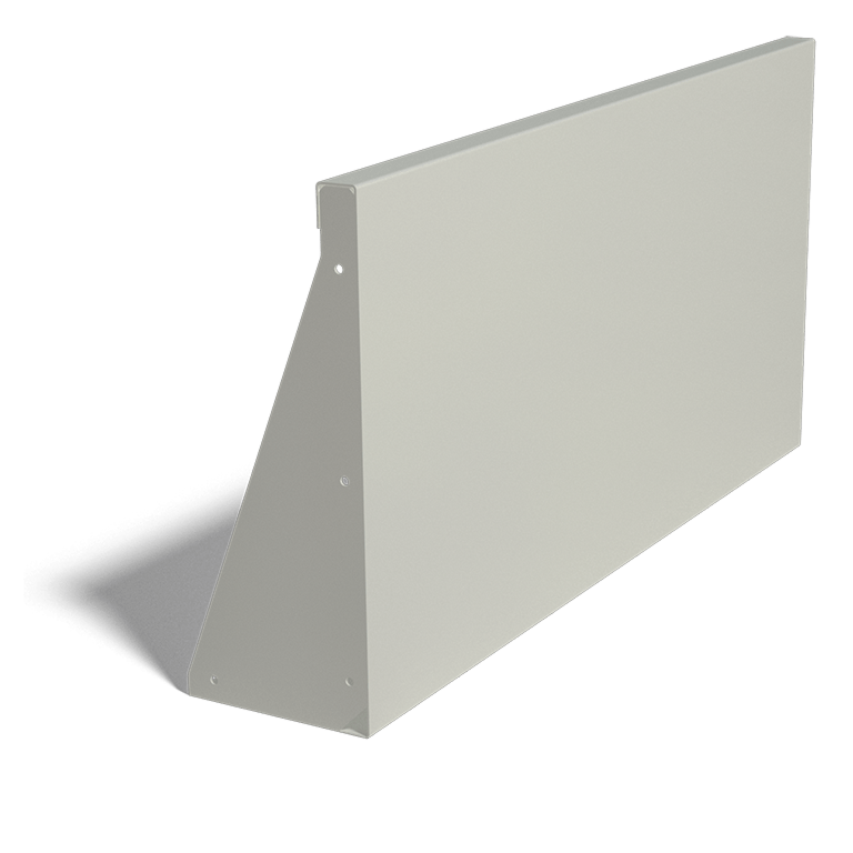 Práškom lakovaná oceľová oporná stena rovné 100 cm (výška 50 cm)