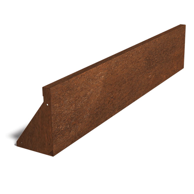 Oporná stena z cortenovej ocele rovné 150 cm (výška 30 cm)