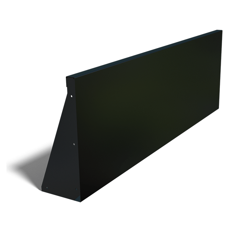 Práškom lakovaná oceľová oporná stena rovné 150 cm (výška 50 cm)