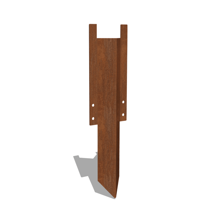 Nosný kolík stredný cortenová oceľ 22 - 25 cm