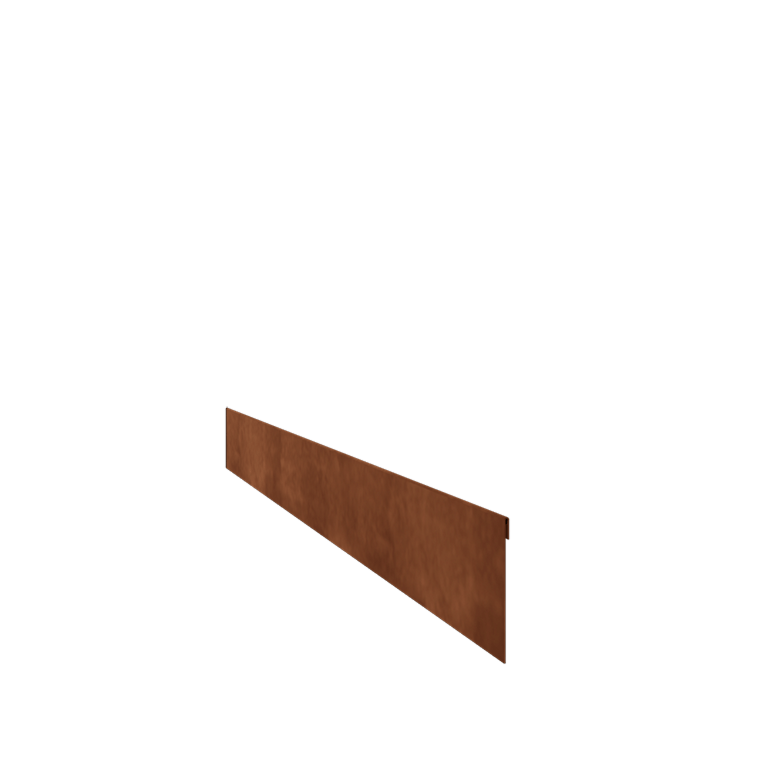 Trávnikové obruby z cortenovej ocele sploštené 13 cm (dĺžka 240 cm)