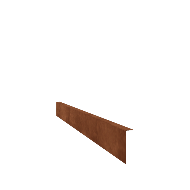 Trávnikové obruby z cortenovej ocele šikmé 12 cm (dĺžka 150 cm)