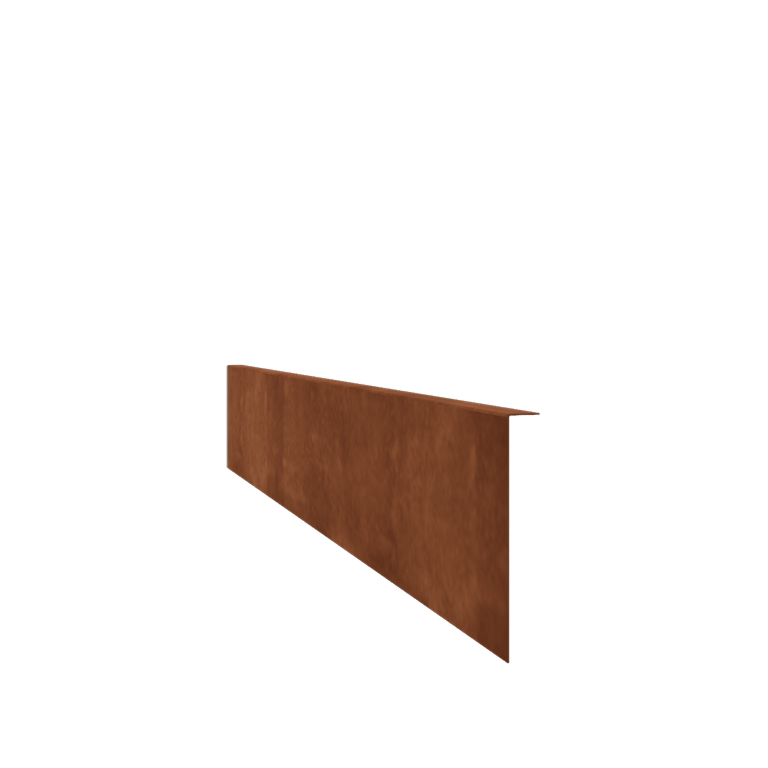 Trávnikové obruby z cortenovej ocele šikmé 22 cm (dĺžka 150 cm)