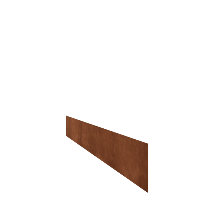 Trávnikové obruby z cortenovej ocele rovné 15 cm (dĺžka 150 cm)
