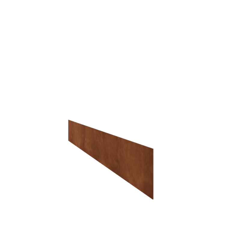 Trávnikové obruby z cortenovej ocele rovné 15 cm (dĺžka 240 cm)