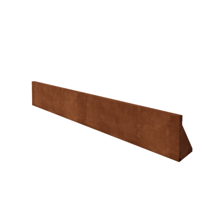 Oporná stena z cortenovej ocele rovné 200 cm (výška 30 cm)