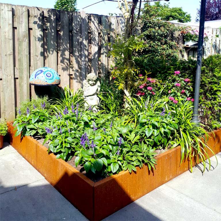 Kvetináč z cortenovej ocele Miami xxl 180 x 180 cm