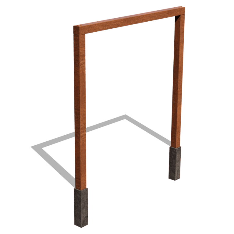 Pergola z cortenovej ocele rovné 250 cm