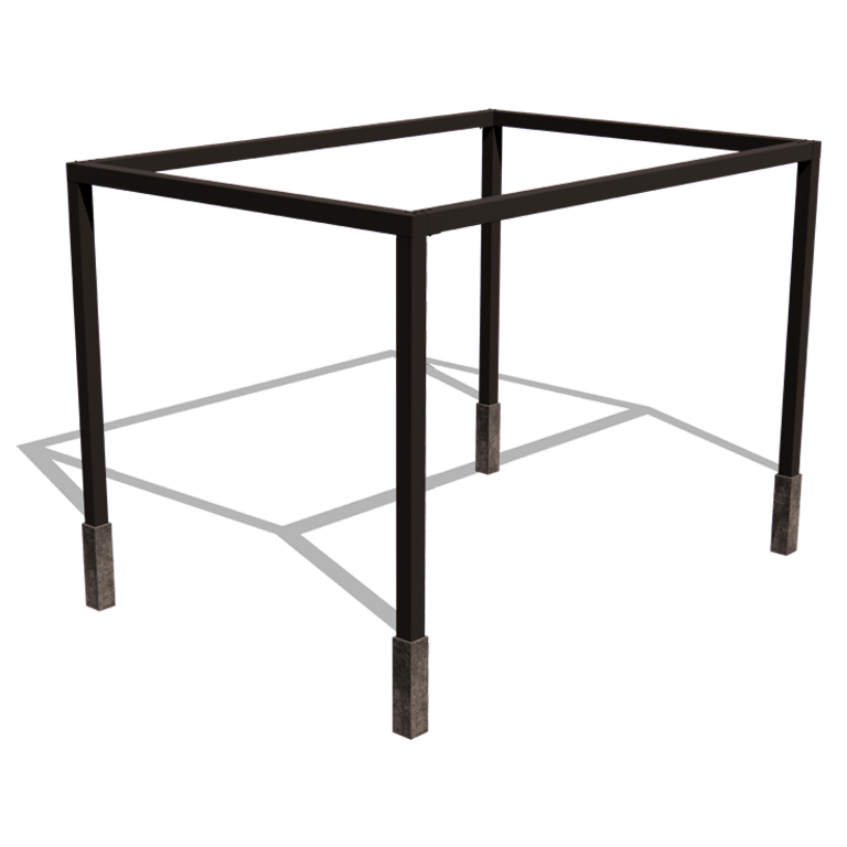 Práškom lakovaná oceľová pergola usporiadanie štvorcový 424 x 300 cm