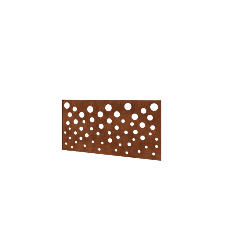Plot z cortenovej ocele H - Panel B - 120 x 63,3 cm