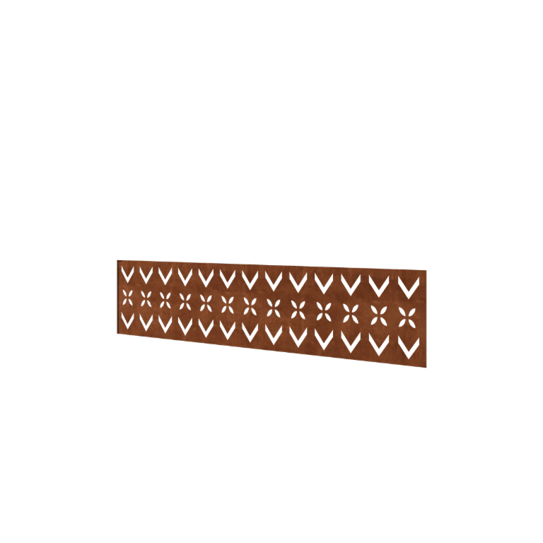 Plot z cortenovej ocele H panel V 180 x 47,5 cm