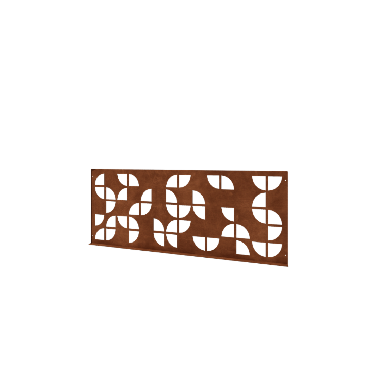 Ozdobný plot z cortenovej ocele G 149 x 60 cm