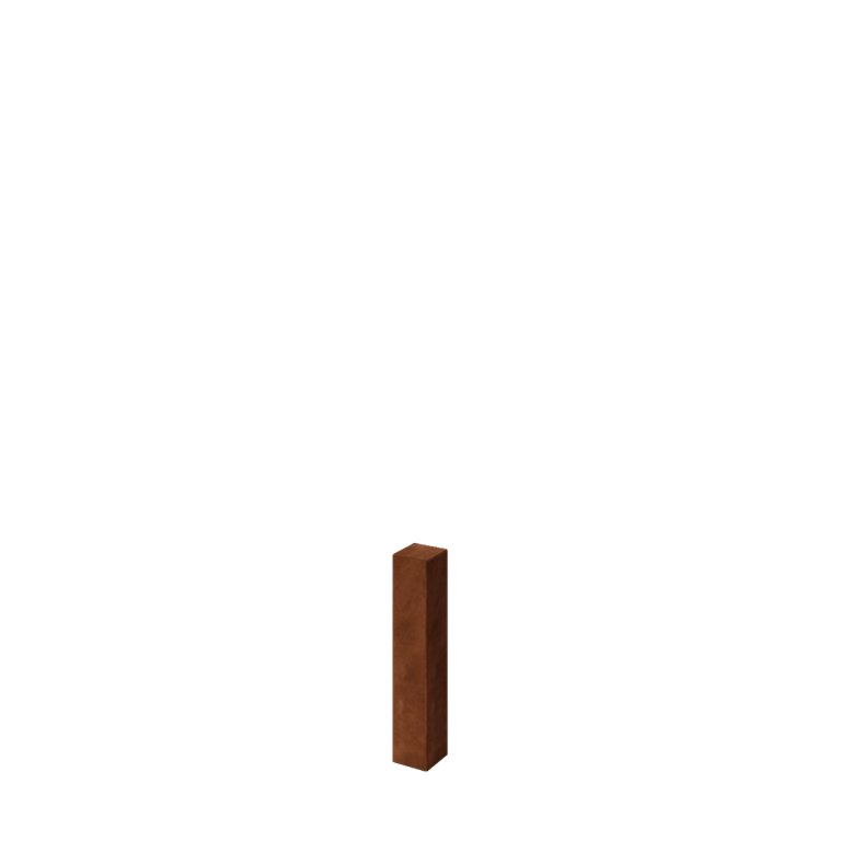 Plotový stĺpik z cortenovej ocele 60 cm