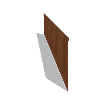 Trávnikové obruby z cortenovej ocele sploštené 35 cm (dĺžka 240 cm)