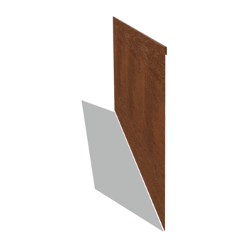 Trávnikové obruby z cortenovej ocele sploštené 45 cm (dĺžka 150 cm)