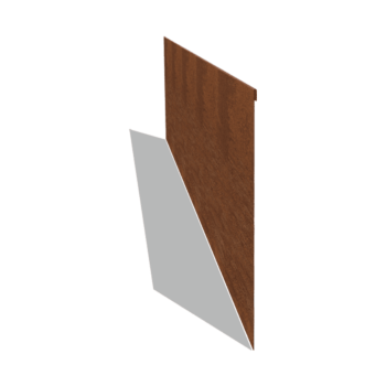 Trávnikové obruby z cortenovej ocele sploštené 45 cm (dĺžka 240 cm)