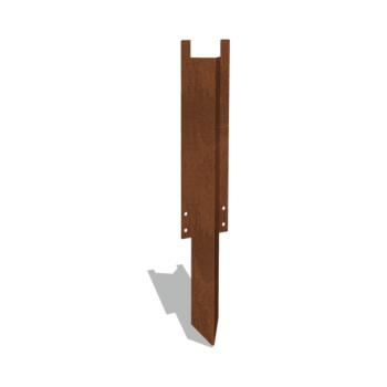 Nosný kolík dlhý cortenová oceľ 34 - 37,5 cm