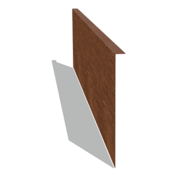 Trávnikové obruby z cortenovej ocele šikmé 34 cm (dĺžka 150 cm)