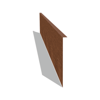 Trávnikové obruby z cortenovej ocele šikmé 34 cm (dĺžka 240 cm)